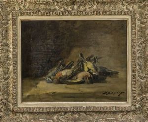 Nature Morte Aux Oiseaux by Denis Pierre Bergeret