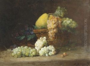 Stillleben Mit Trauben Und Birne Stillleben Mit Trauben Und Birne