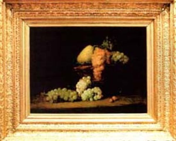 Nature Morte Aux Raisins, Prunes Et Poire - view 1