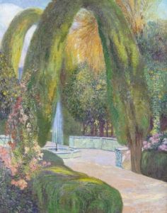 Paisaje De La Alhambra. Jardines Del Generalifeh by Georges Berges