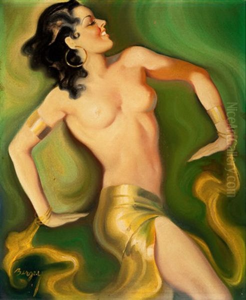 Pin-up With Bracelets, Pep Stories Magazine Cover, March - view 1
