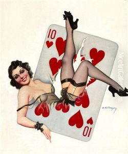 Ten Of Hearts by Earle Kulp Bergey