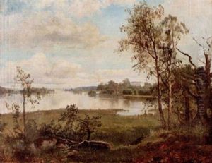 Baldersnas - Herrgardsbyggnad Vid Vatten, Alvsborg by Edward (Johan-Edvard) Bergh