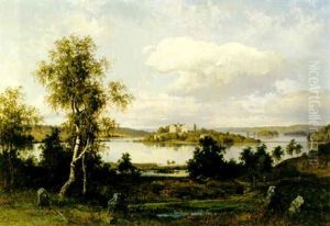 Vibyholms Slott, Vy Over Sjon Baven Vid Ardala Vibyholms Slott, Vy Over Sjon Baven Vid Ardala