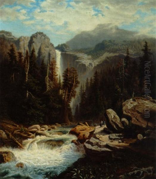 Vendrere Ved En Foss, Norge - view 1