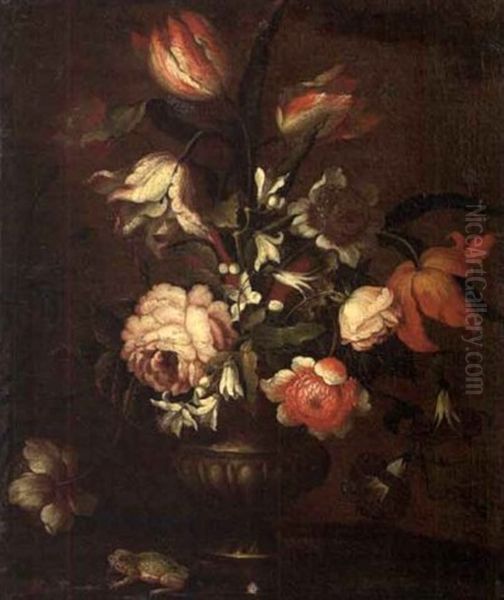 Bouquet De Fleurs Et Grenouille - view 1