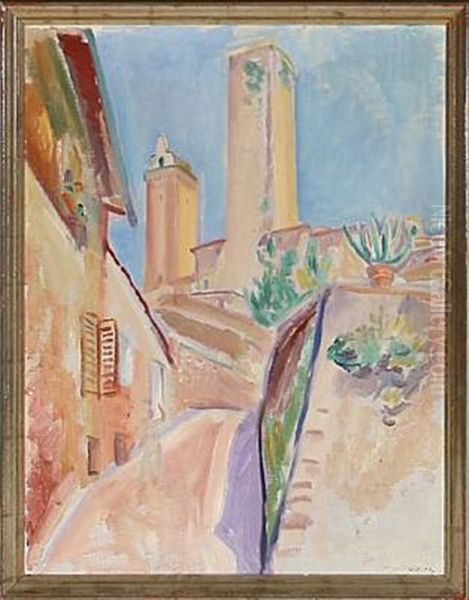 Scene From San Gimignano I Toscana - view 1
