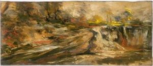 Paysage Fantastique (+ Paysage Classique (study), Verso) by Vikke Van Den Bergh