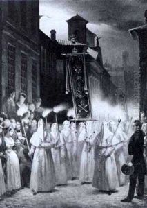 A Religious Procession by Augustin Charles G. van den Berghe