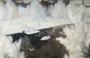 The Cold Yard (1915) by Frits Van Den Berghe