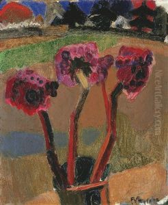 Vase Aux Fleurs by Frits Van Den Berghe