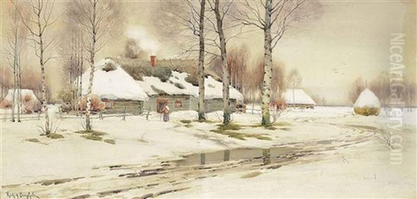 Snow Covered Cottages - view 1
