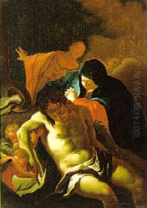 Die Beweinung Christi by Johann Wenzel Bergl