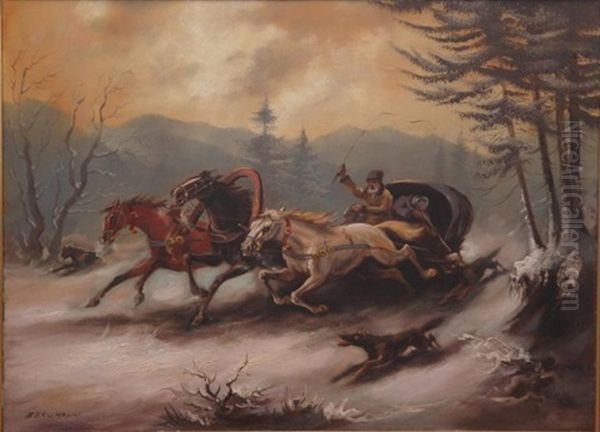 Troika Sled And Hunter - view 1