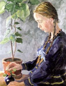 Madchen Mit Blumen