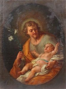 Heiliger Antonius Von Padua by Johann Georg Bergmuller