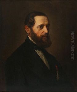 Portrett Av Teolog Og Forfatter Marcus Jacob Monrad