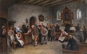 Ofring I Eidfjord Kirke by Nils Nilsen Bergslien