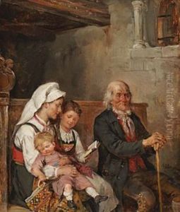 I Kirken by Nils Nilsen Bergslien