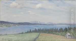Landskapsvy by Alfred Mauritz Bergstroem