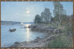 Sommarkvall by Alfred Mauritz Bergstroem