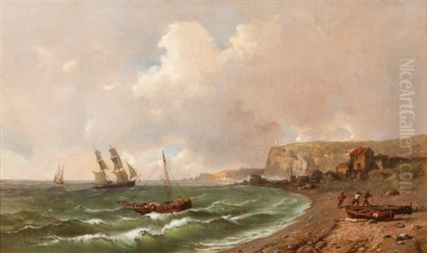 Beach With Boats And Fig - view 1
