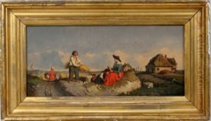 The Harvesters by Tony-Francois de Bergue