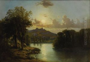 Moonlit Landscape, France