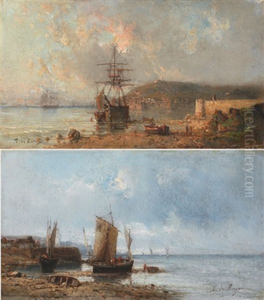 Bateaux A Maree Basse (+ Arrivee Au Port; Pair) - view 1
