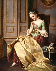 Lady Sewing Lady Sewing