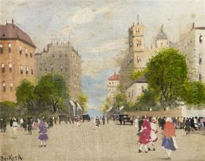 Motif From Budapest by Antal Berkes