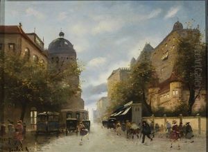 Vue De Budapest by Antal Berkes