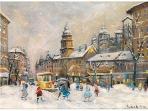 Winter In Paris by Antal Berkes