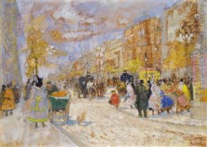 Crowd In The City by Antal Berkes