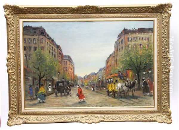 Rue Animee Aux Fiacres - view 1