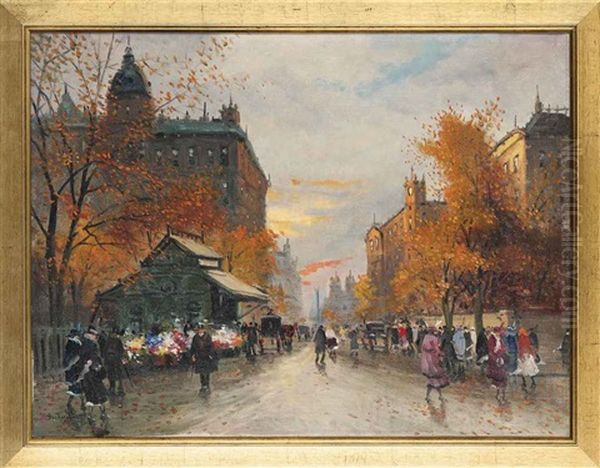 A Boulevard In Autumn - view 1
