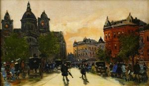 Paris A La Nuit by Antal Berkes