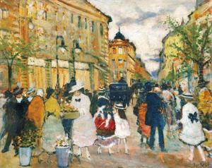 Parisian Flower Market by Antal Berkes