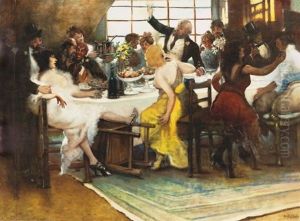 Bohemelet (bohemian Life) by Antal Berkes