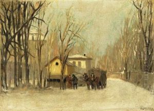 Teli Taj (winter Landscape) by Antal Berkes