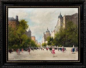 View Of A Parisian Boulevard