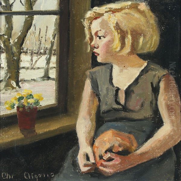 A Blond Girl By The Window - view 1