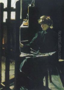 Muteremben (in The Studio) by Antal Berkes