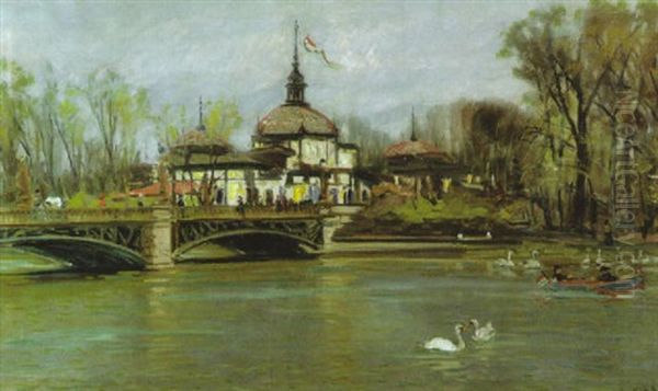 Stadtpark Von Budapest Im Fruhlingsbeginn - view 1
