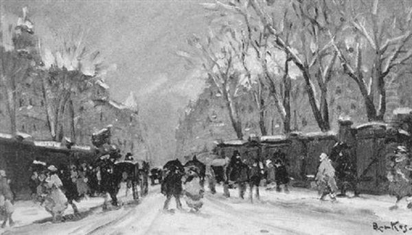 Winterliche Strasenszene - view 1