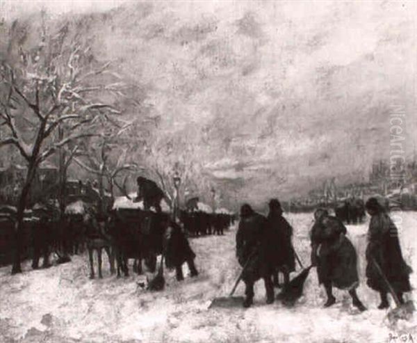 Grossstadtstrasse Im Winter - view 1
