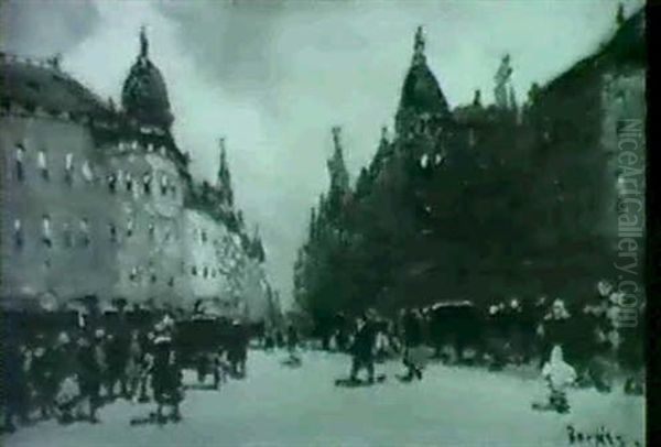 A Parisian Street Scene - view 1