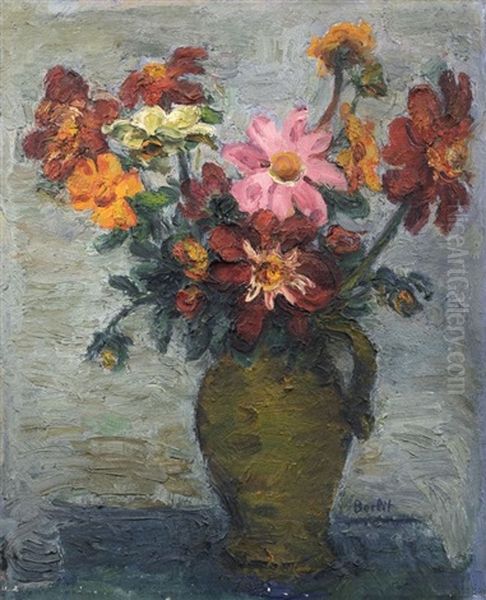 Blumenstilleben Mit Dahlien - view 1