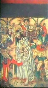 Ein Paar Szenen Aus Dem Leben Christi (pendants)            A) Christus Wird Pilatus Vorgefuhrt B) Ecce Homo by Bartolome (de Cardenas) Bermejo