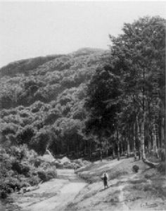 Dorfweg Am Waldsaum Im Teutoburger Wald by Ernst von Bermuth
